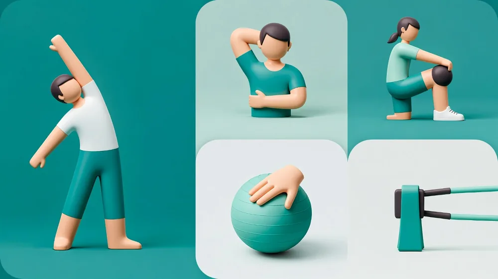 Physiotherapy illustration