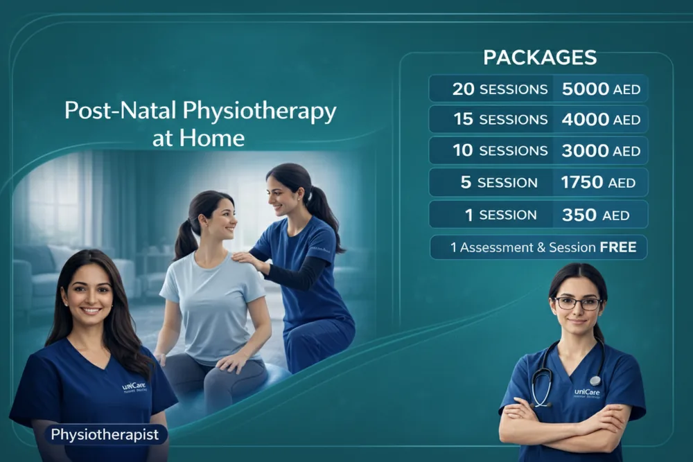 Post-natal physiotherapy at home