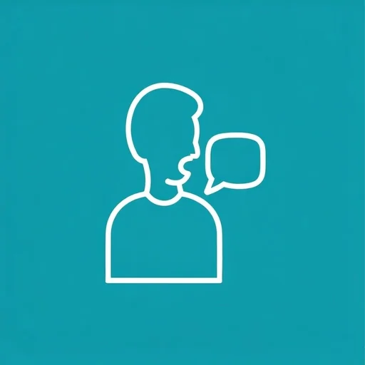 Speech therapy icon, version 4