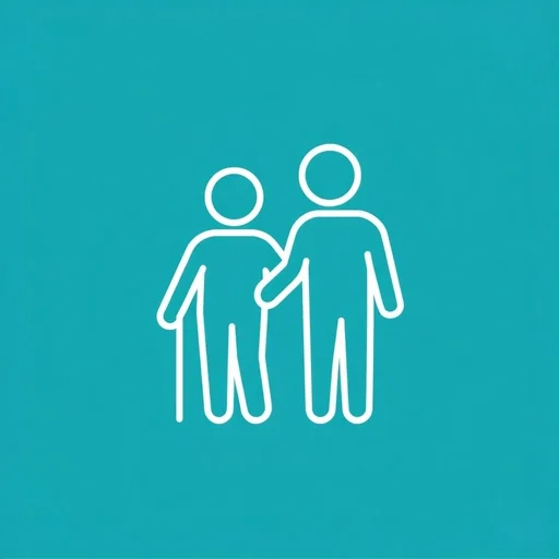 Adult and elderly care icon, version 2
